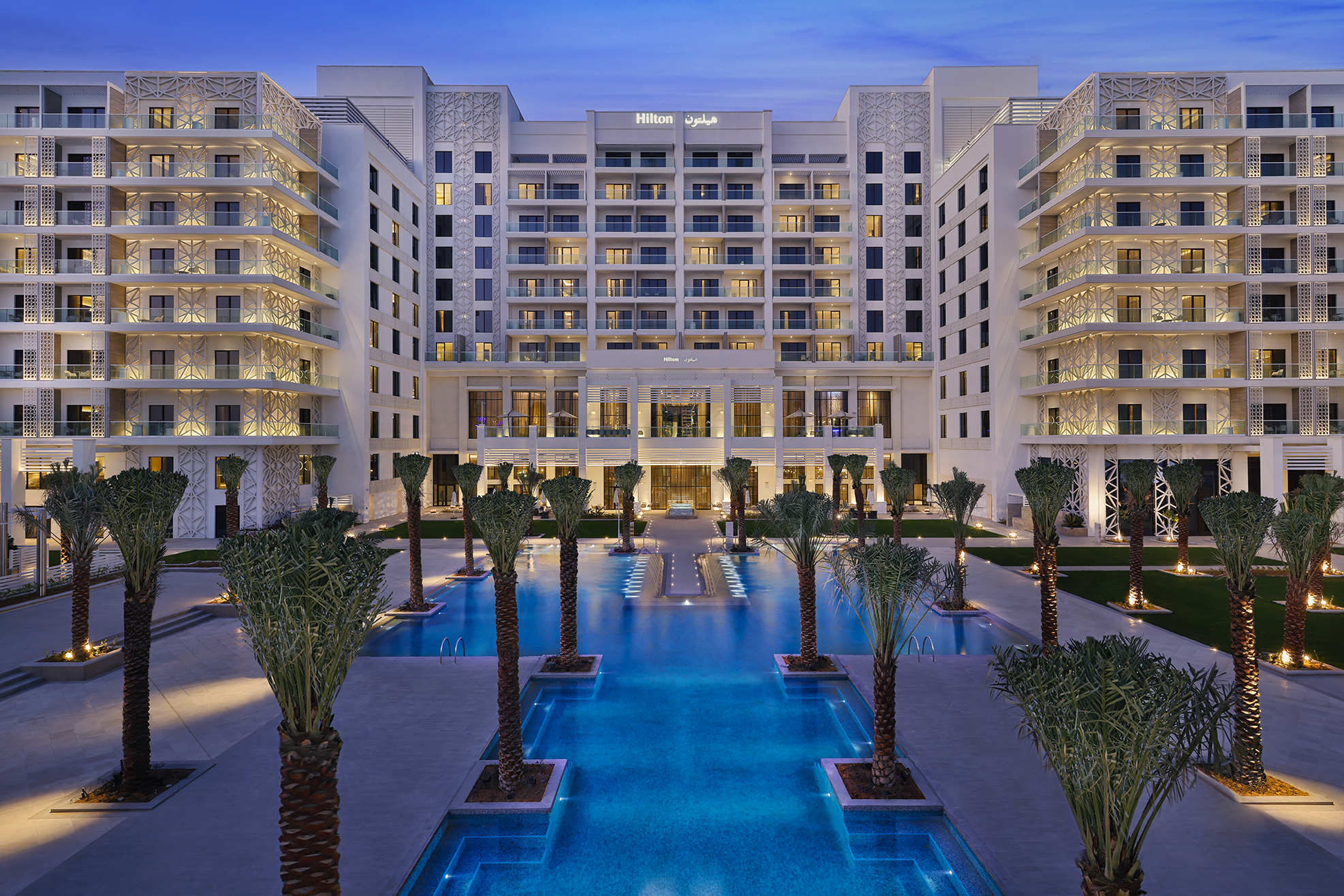 The stunning Hilton Abu Dhabi Yas Island will welcome guests from next week