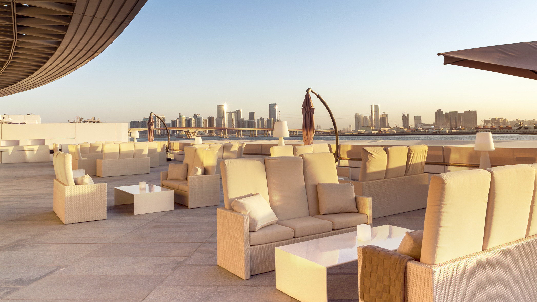 A rooftop bar has opened at the stunning Louvre Abu Dhabi