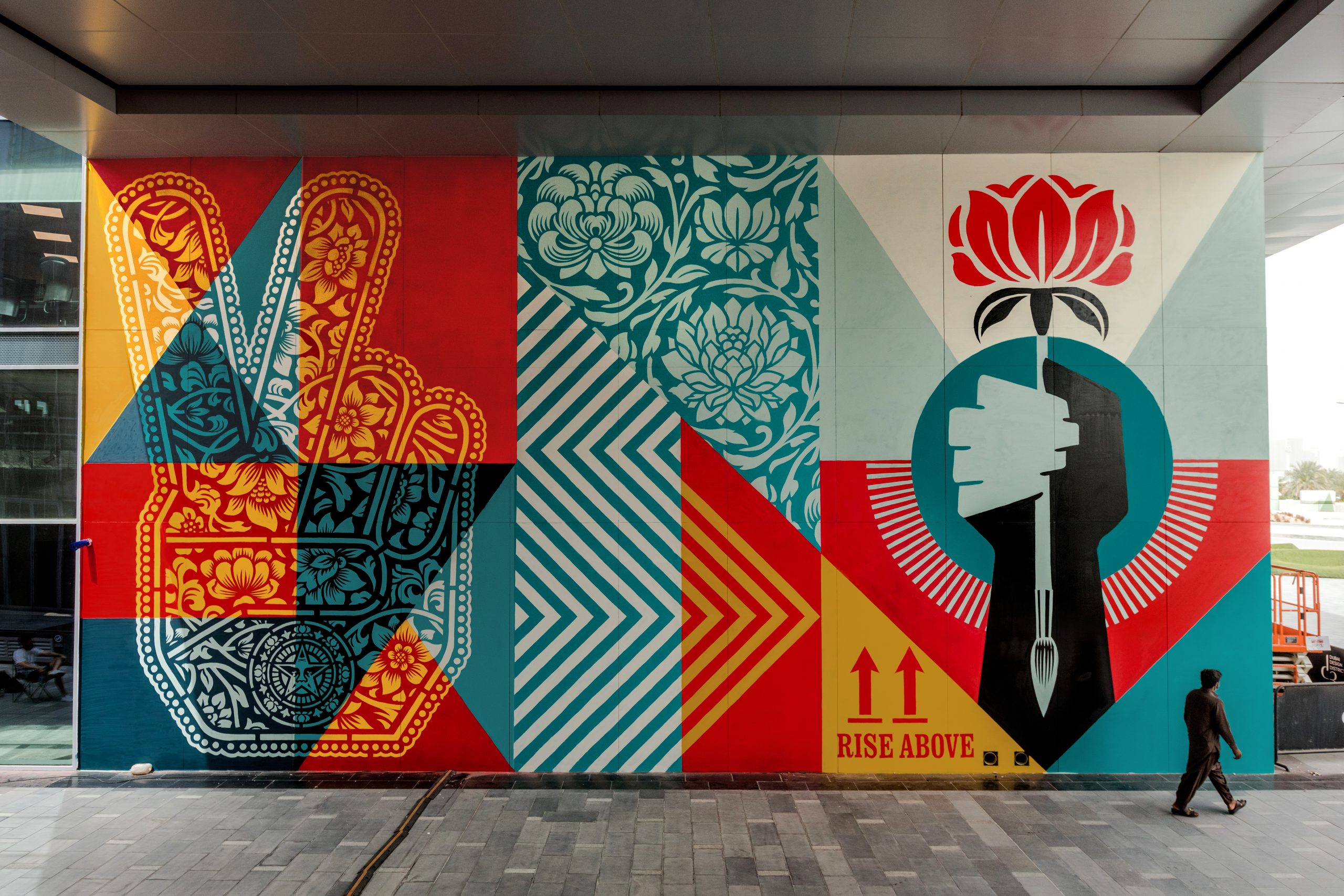 Artist and activist Shepard Fairey Unveils his first Middle East Murals in Dubai