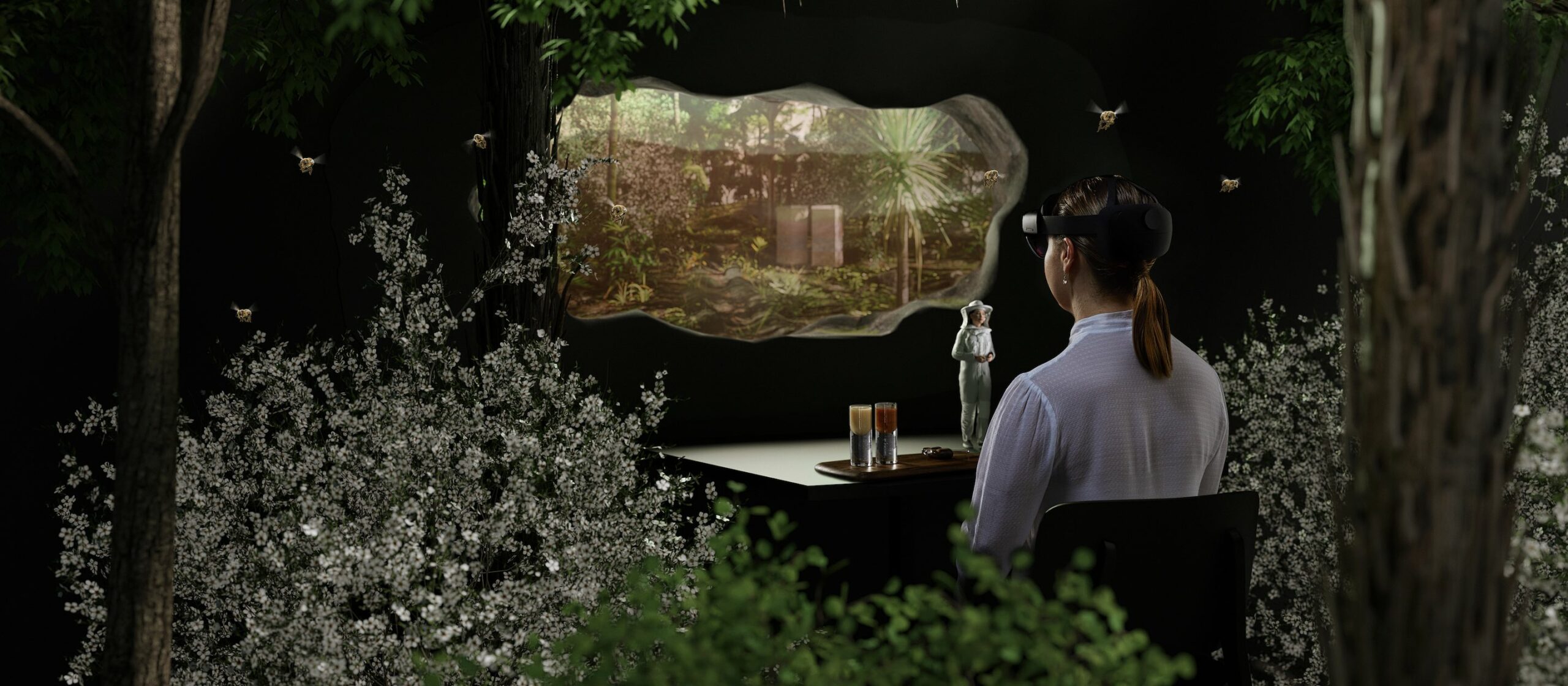 A mixed-reality honey tasting experience has opened at Expo 2020 Dubai