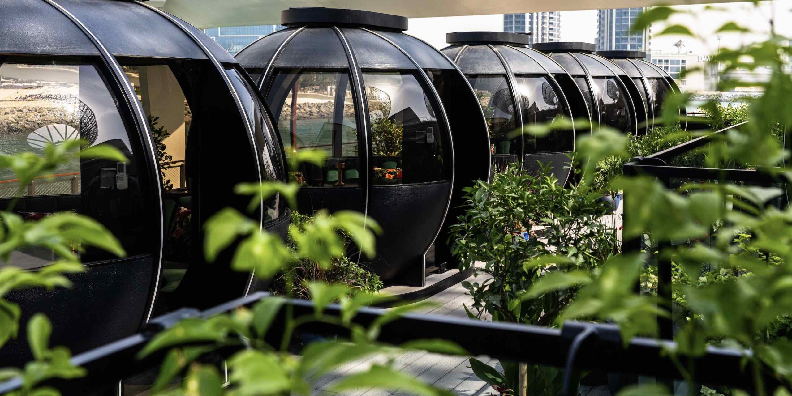 Pop over to The Pods for Pan Asian private dining and panoramic views