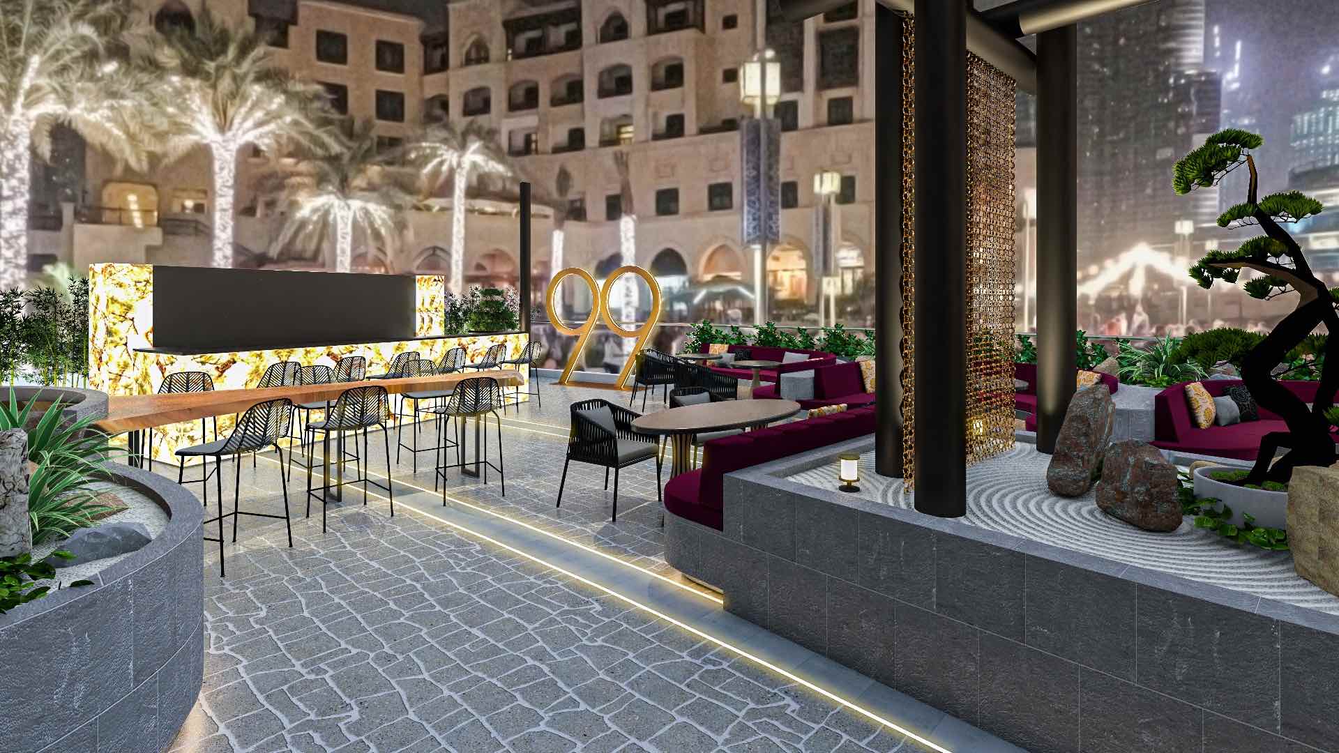 99 Sushi is opening a terrific terrace with Burj Khalifa views