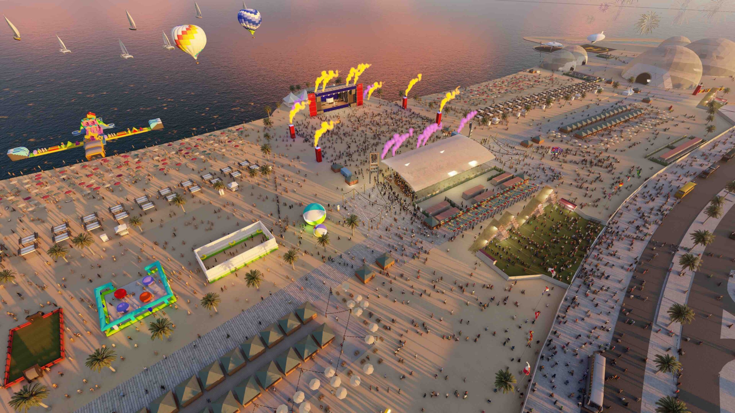 A new beach festival will run alongside the FIFA World Cup