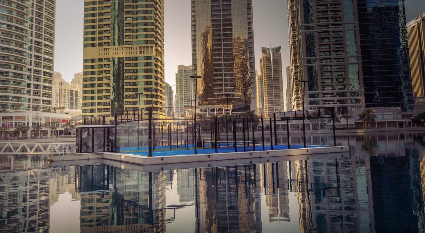 The region’s first floating padel court opens in Dubai