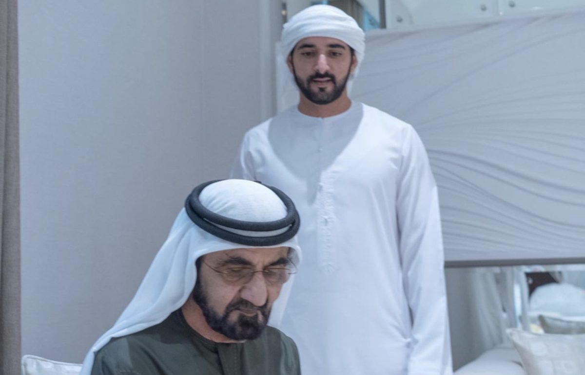 Sheikh Hamdan shares the first pictures of his new son