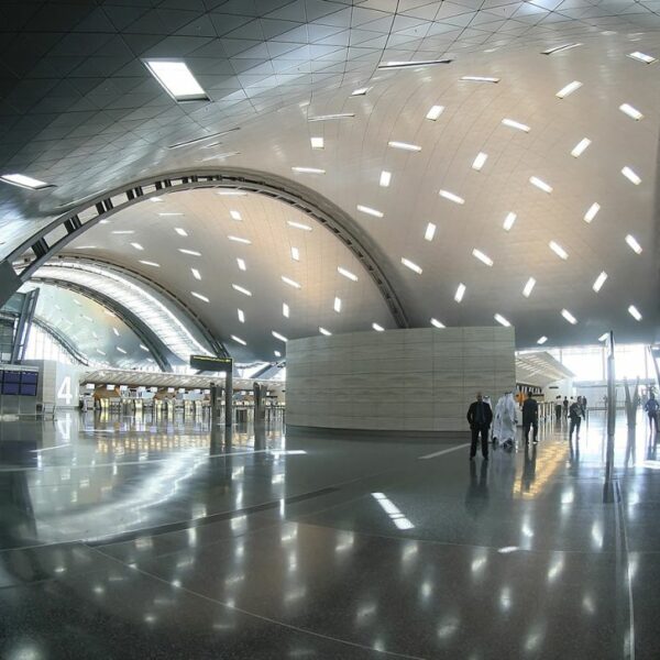 airport lounge in Qatar