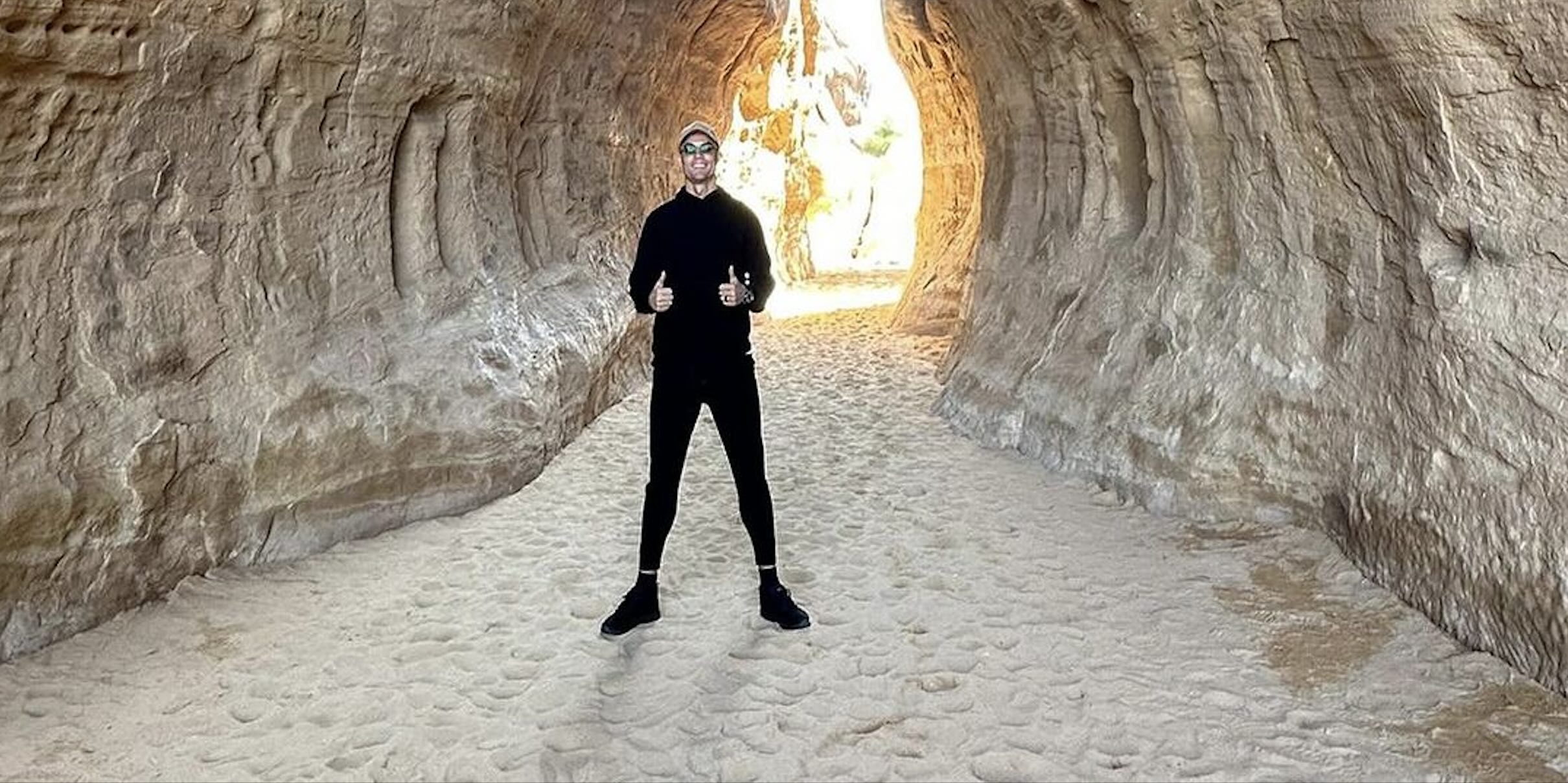 Celebrities Cristiano Ronaldo and Sharon Stone explore AlUla