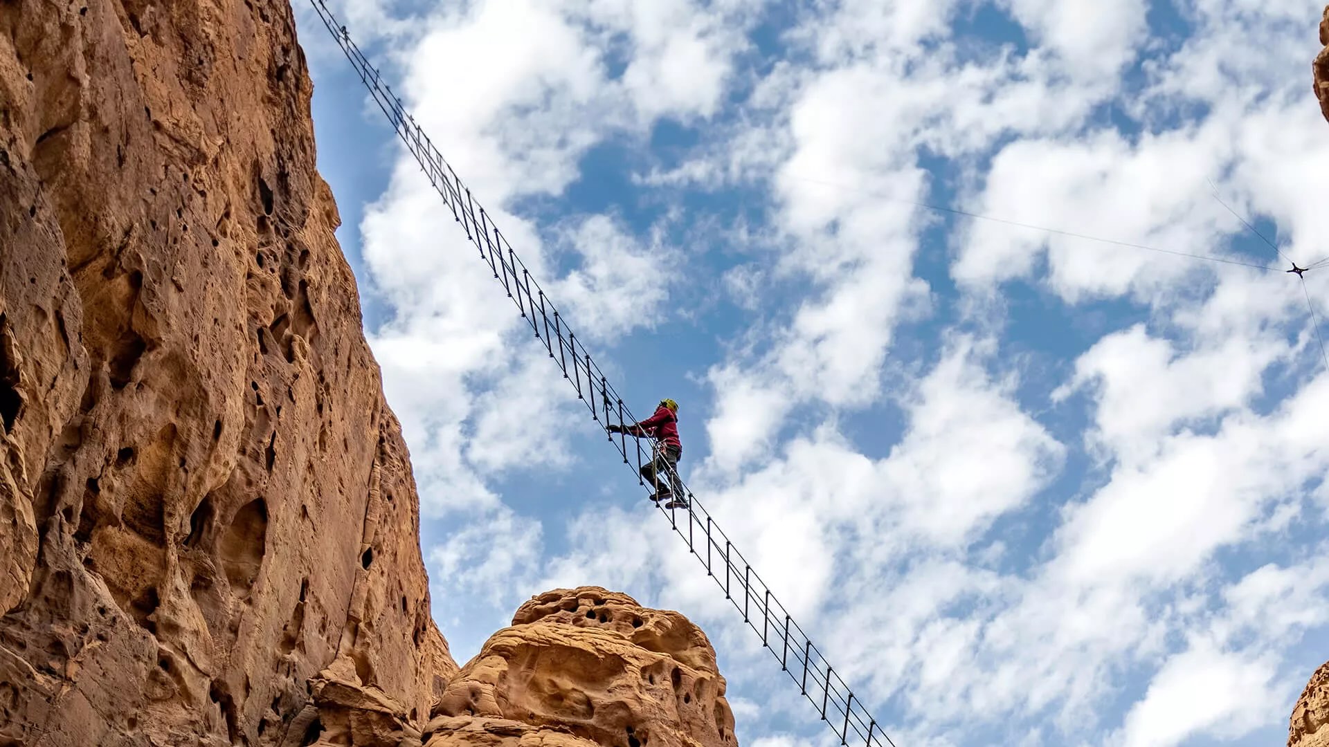 You can now climb the AlUla Stairway at night