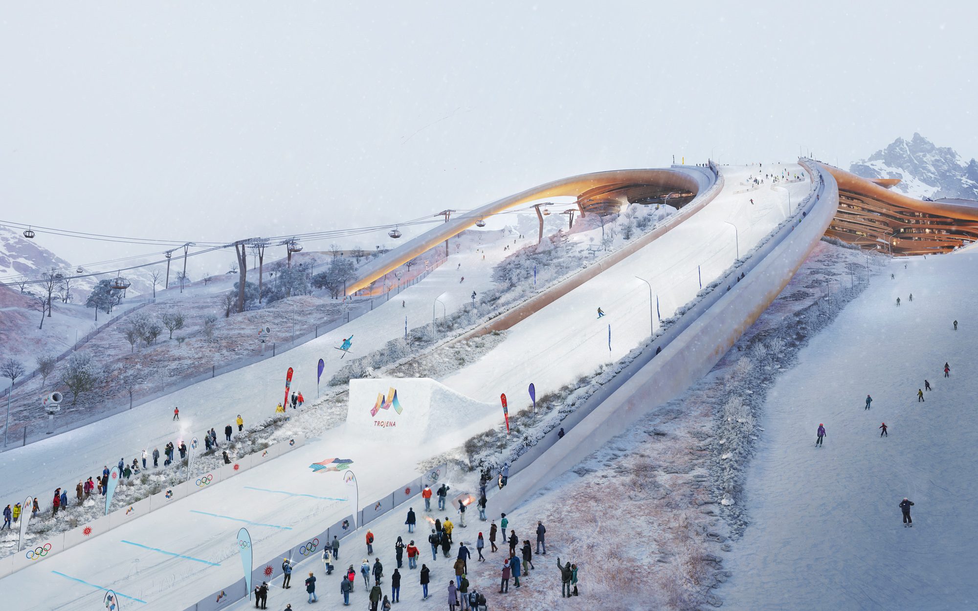 Megaproject update: Watch a new video of Trojena Ski Village in NEOM